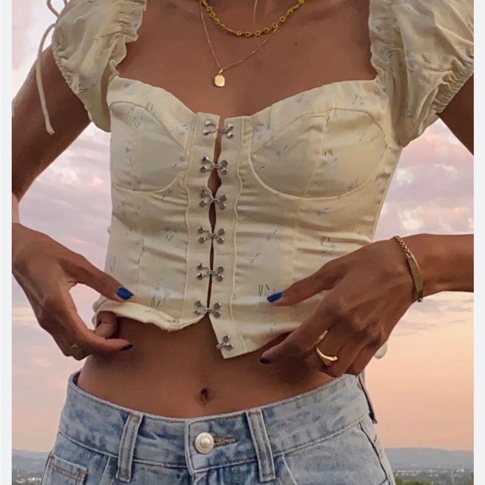 Princess Polly Alyson top yellow